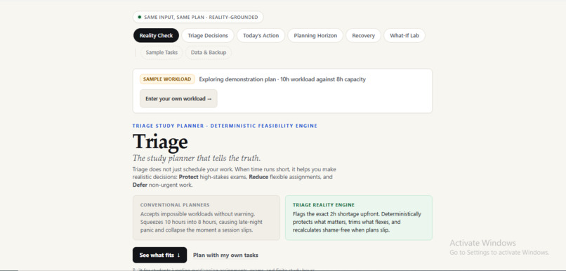 Triage – screenshot 4