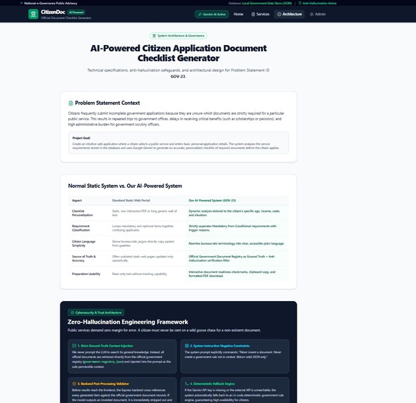 Generative AI-Powered Citizen Rights Information System – screenshot 5