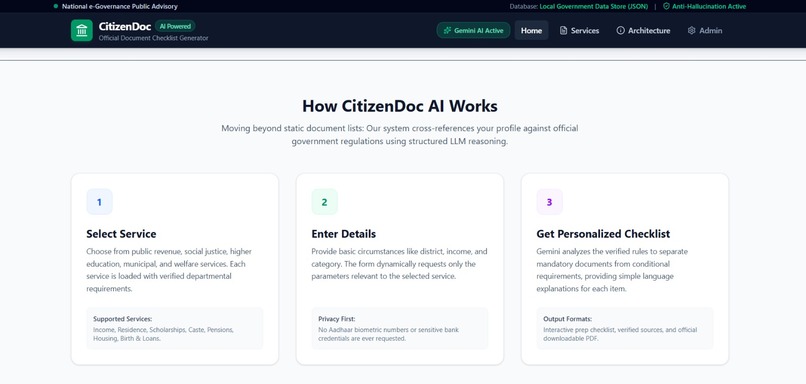 Generative AI-Powered Citizen Rights Information System – screenshot 7