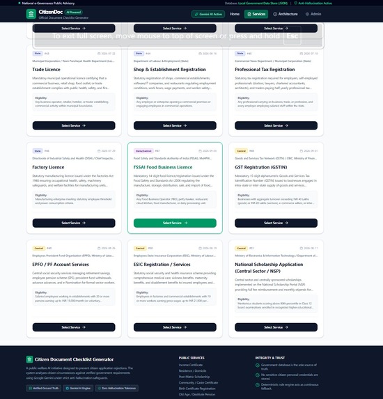 Generative AI-Powered Citizen Rights Information System – screenshot 10