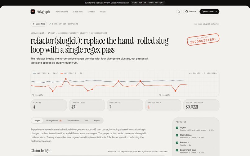 Polygraph: a lie detector for pull requests – screenshot 11