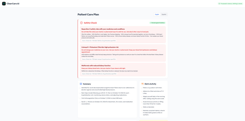 ClearCare AI – screenshot 3