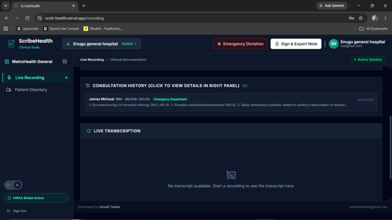 ScribeHealth – screenshot 2