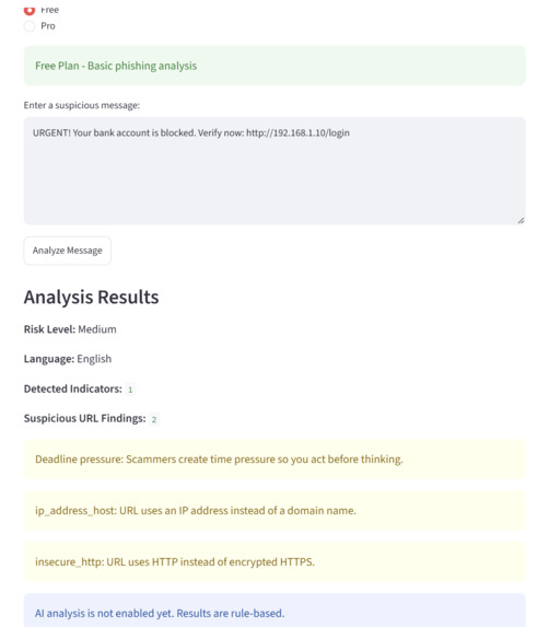 PhishGuard AI – screenshot 1
