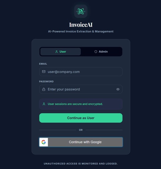 Invoice AI – screenshot 1