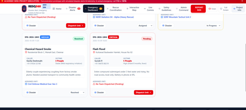 Disaster Alert and Rescue Coordination – screenshot 2