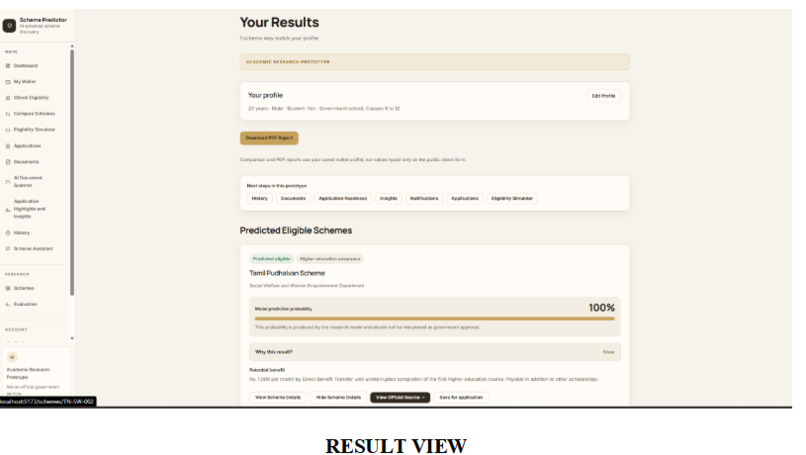 State Scheme Eligibility Predictor – screenshot 5