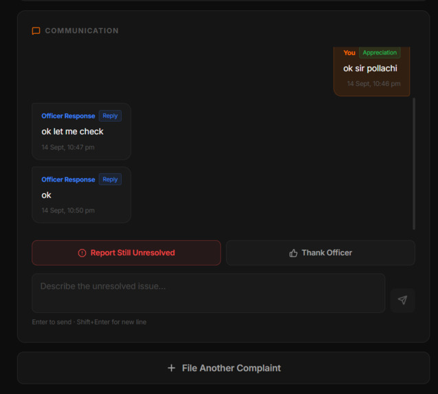 AI Powered Smart Public Complaint Intelligence System – screenshot 2