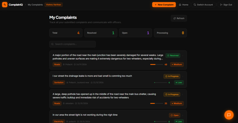 AI Powered Smart Public Complaint Intelligence System – screenshot 6