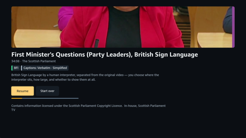 Closed Signing for Fire TV – screenshot 3