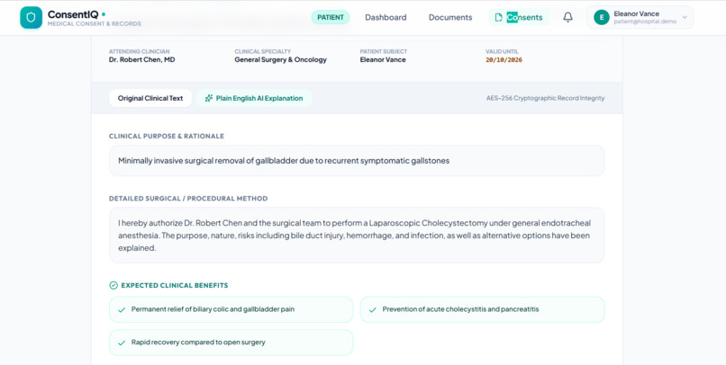 SMART CONSENT & PATIENT MEDICAL DOCUMENTATION PORTAL – screenshot 3