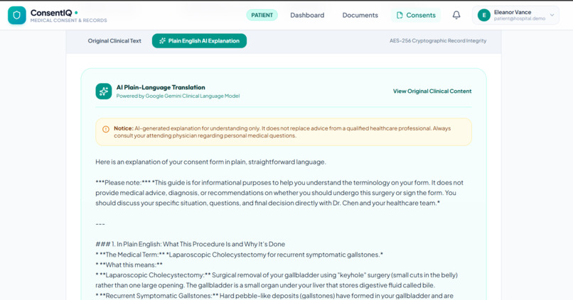 SMART CONSENT & PATIENT MEDICAL DOCUMENTATION PORTAL – screenshot 4