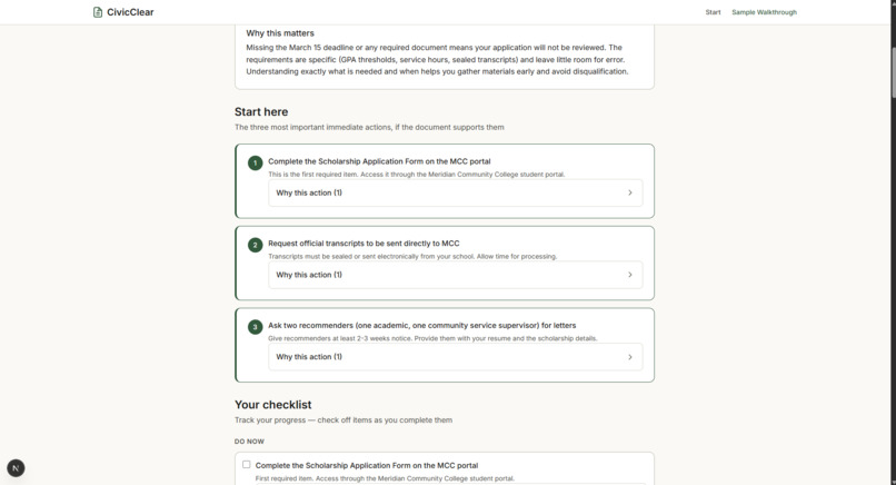 CivicClear AI – screenshot 2