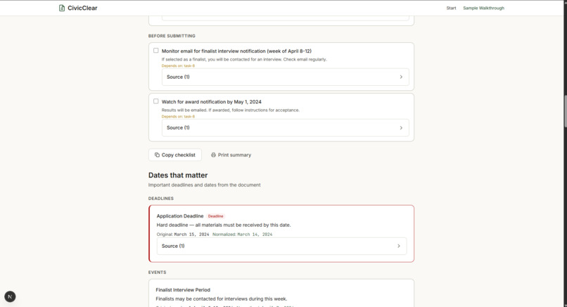 CivicClear AI – screenshot 3