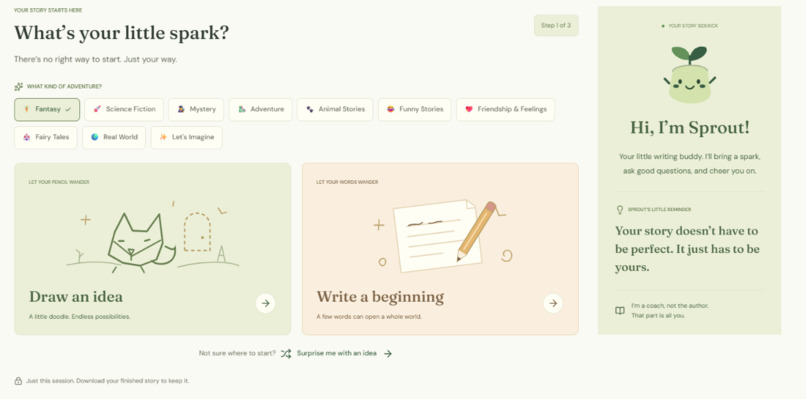 StorySprout – screenshot 2