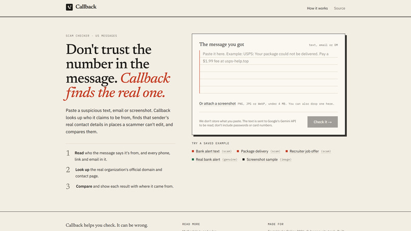 Callback – screenshot 3