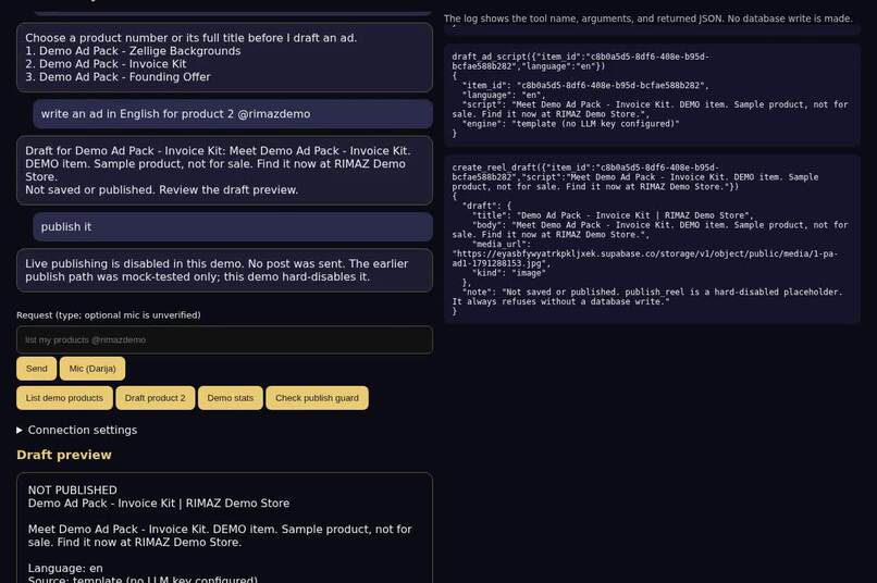RIMAZ Seller Assistant – screenshot 1