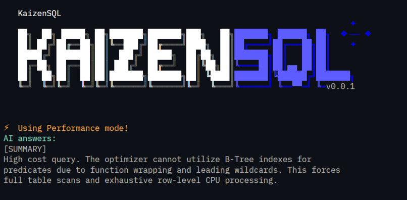 KaizenSQL – screenshot 1