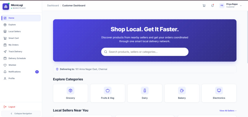 Smart Micro-Logistics Management System – screenshot 2