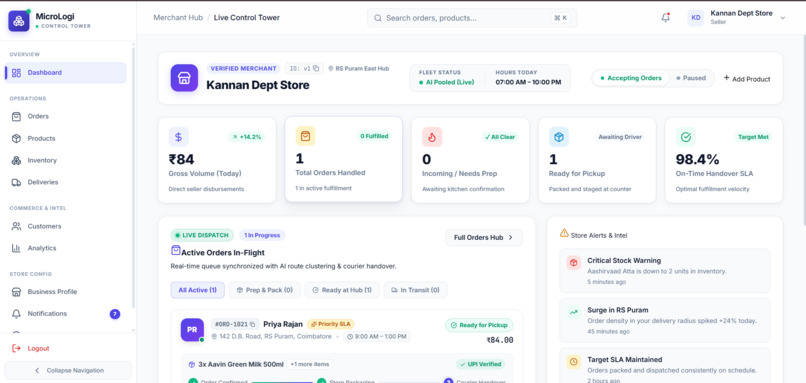 Smart Micro-Logistics Management System – screenshot 5