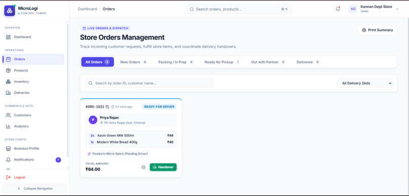 Smart Micro-Logistics Management System – screenshot 6