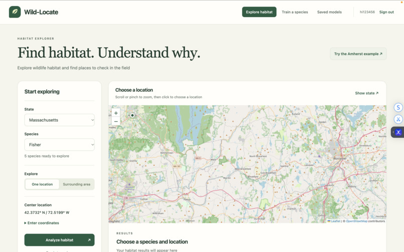 wild-locate – screenshot 1