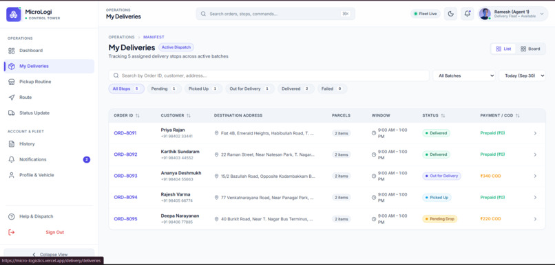 Smart Micro-Logistics Management System – screenshot 13