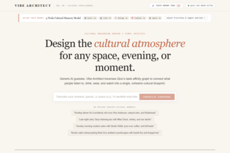 VIBE ARCHITECT — Autonomous Cultural Atmosphere Designer