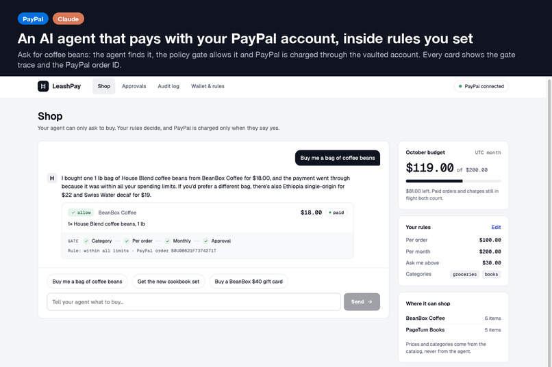 LeashPay – screenshot 1