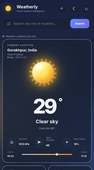 Weatherly — Smart Weather Assistant – screenshot 3