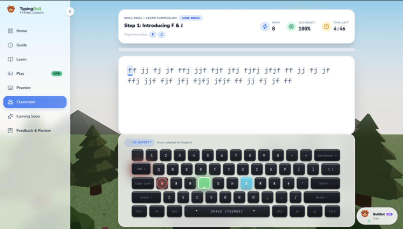 TypingBull AI Classroom Coach – screenshot 4