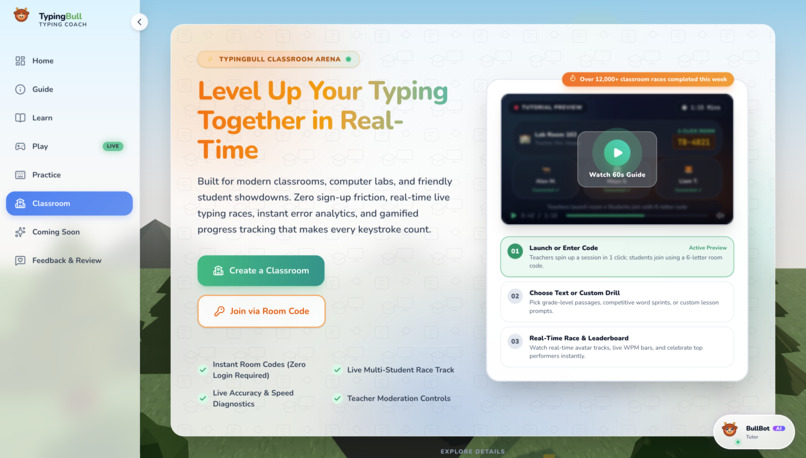 TypingBull AI Classroom Coach – screenshot 6