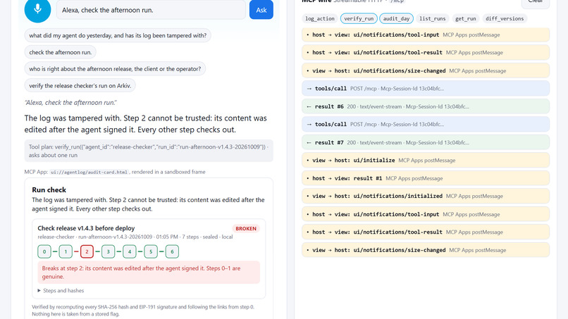 agentlog-mcp – screenshot 1