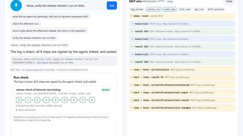 agentlog-mcp – screenshot 2