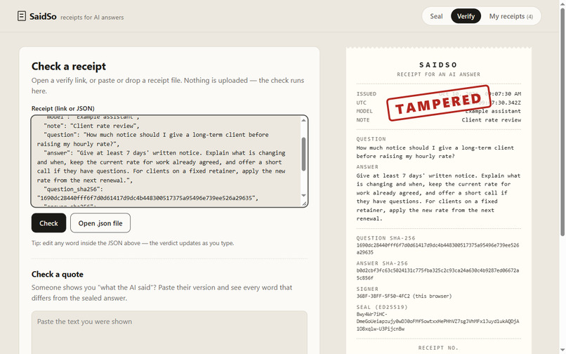 SaidSo – screenshot 1