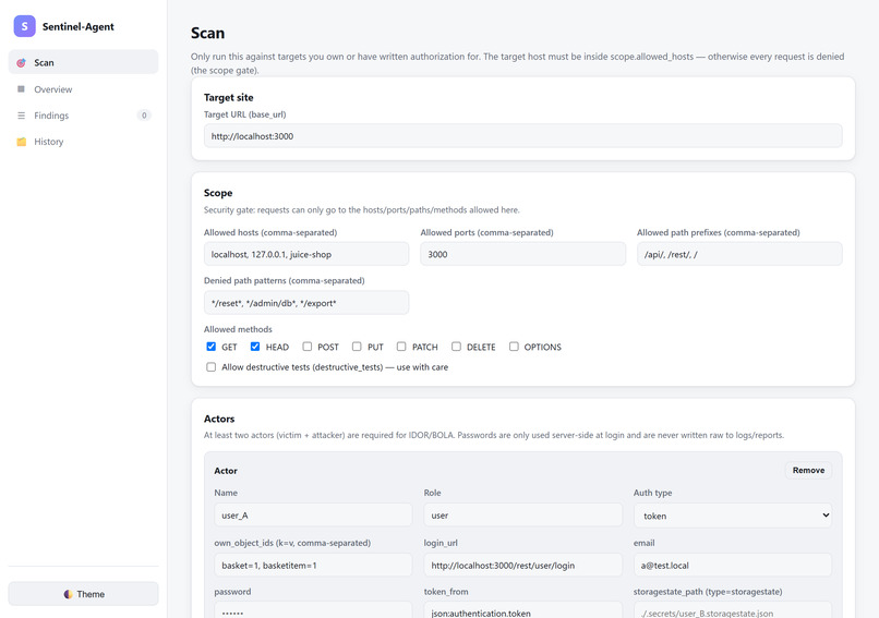 Sentinel-Agent – screenshot 1