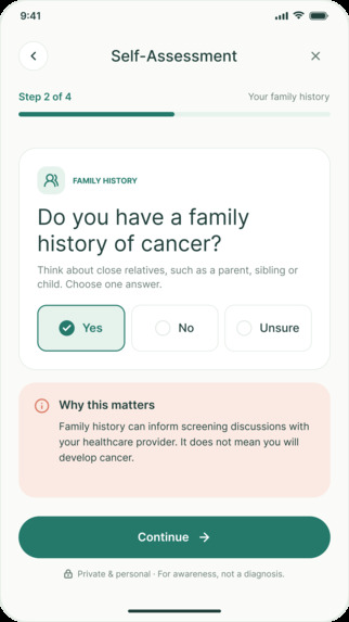 OncoAware - Cancer Prevention Platform – screenshot 1