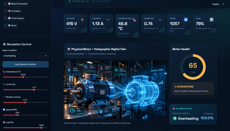 AI Predictive Maintenance System for Industrial Motors  – screenshot 3