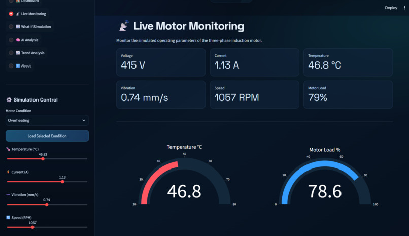 AI Predictive Maintenance System for Industrial Motors  – screenshot 6