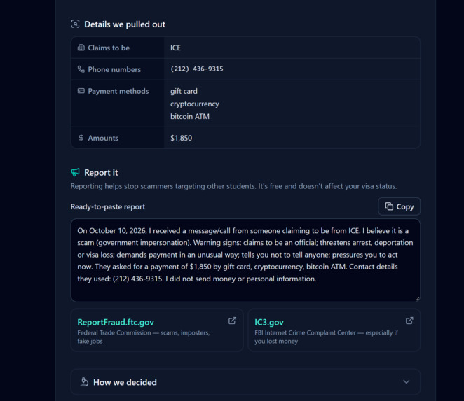 VisaShield – screenshot 4