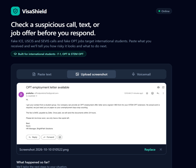VisaShield – screenshot 8