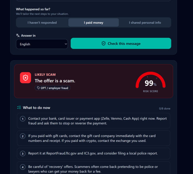 VisaShield – screenshot 9