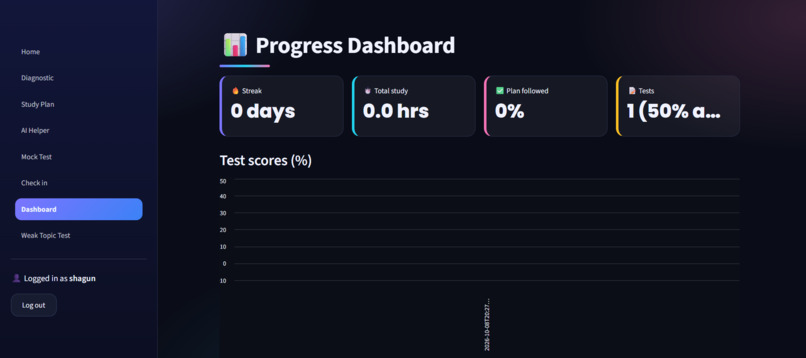 Adaptly: a study companion that adapts to you – screenshot 2