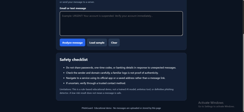 PhishGuard AI – screenshot 2