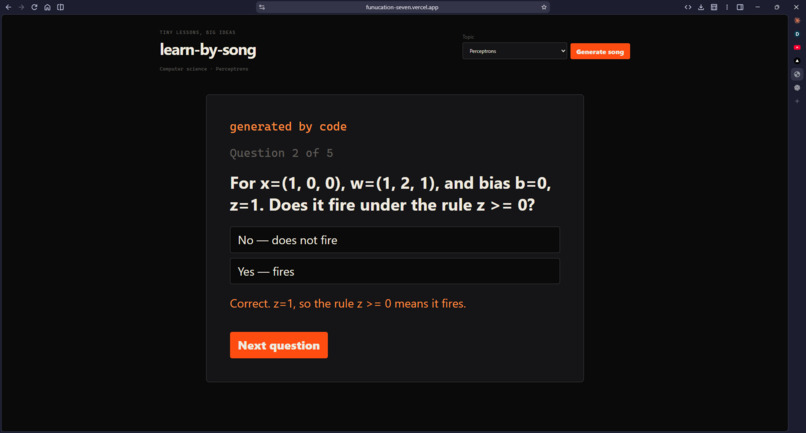 learn-by-song – screenshot 1