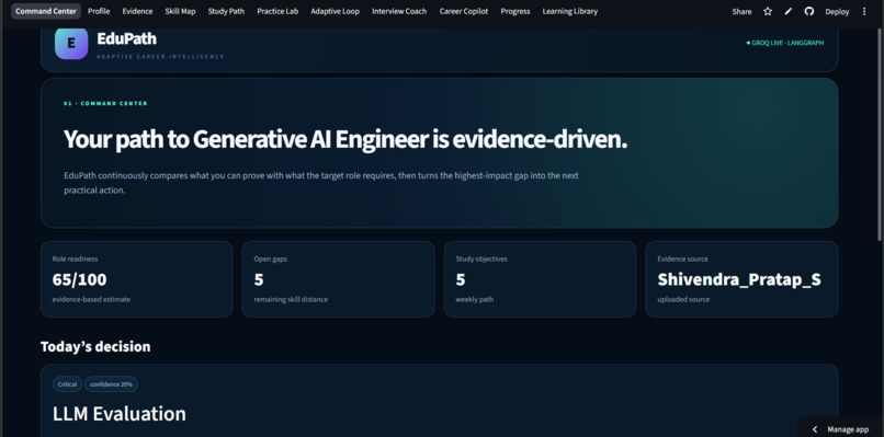 EduPath 2.0 – AI-Powered Personalized Learning Agent – screenshot 1