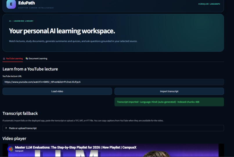 EduPath 2.0 – AI-Powered Personalized Learning Agent – screenshot 11