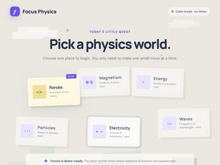 Focus Physics – screenshot 1