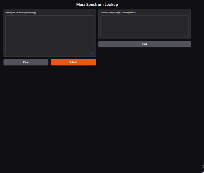 Mass Spectrum Lookup – screenshot 1