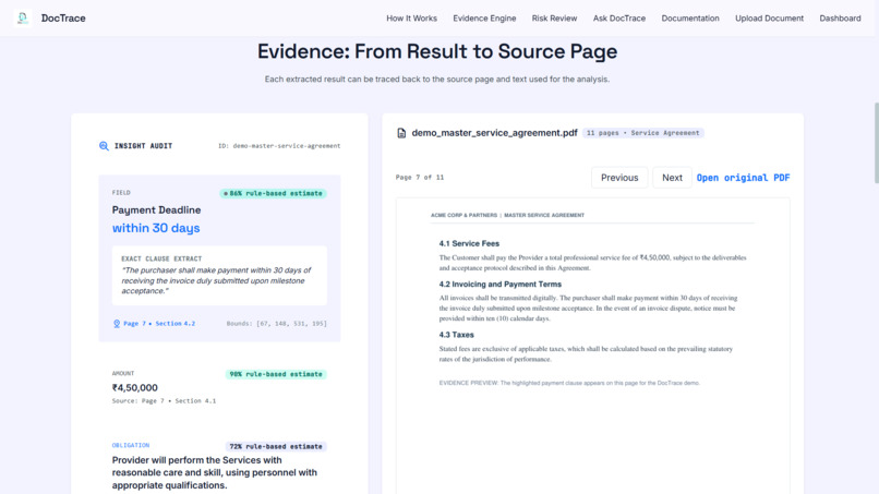 DocTrace — Document Tracking and Understanding – screenshot 5